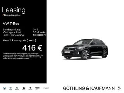 Gebraucht VW T-Roc R-line 190 PS (139 kW) 2023 Deep black perleffekt SUV