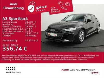 Gebraucht Audi A3 S-Line 150 PS (110 kW) 2025 Mythosschwarz metallic Limousine