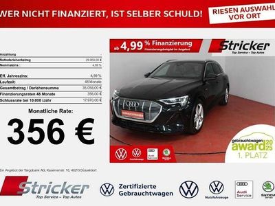 Schwarz Gebraucht 2020 Audi e-tron S-Line SUV | 29.949 € (Superpreis)