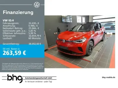 Brugt VW ID.4 GTX 219 kW (299 HK) 2023 Rød SUV