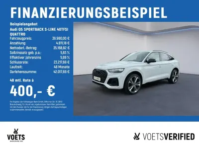 Gebraucht Audi Q5 Sportback S-Line 204 PS (150 kW) 2023 Weiß SUV