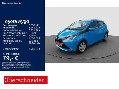 Gebraucht Toyota Aygo X-play 69 PS (50 kW) 2017 Blau Kleinwagen