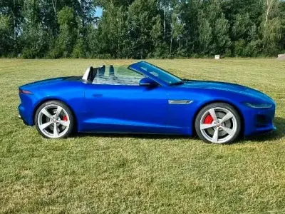 Gebraucht Jaguar F-Type R-Dynamic 450 PS (330 kW) 2022 Blau Cabrio