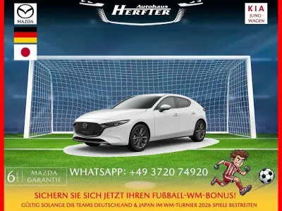 Neu Mazda 3 Exclusive 140 PS (102 kW) 2026 Weiß Limousine