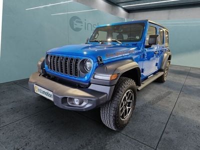 Gebraucht Jeep Wrangler Unlimited Rubicon 272 PS (200 kW) 2024 Blau SUV