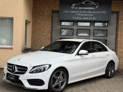 Gebraucht Mercedes C180 AMG line 156 PS (114 kW) 2017 Weiß Limousine
