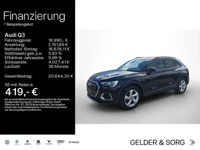 Gebraucht Audi Q3 Advanced Plus 150 PS (110 kW) 2019 Schwarz SUV