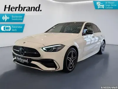 Gebraucht Mercedes C300e AMG 313 PS (230 kW) 2023 Unilack polarweiß Limousine