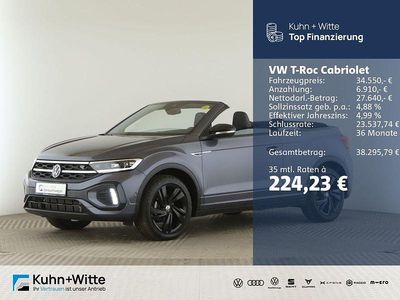 Gebraucht VW T-Roc Cabriolet R-line 150 PS (110 kW) 2024 Rauchgrau metallic Cabrio