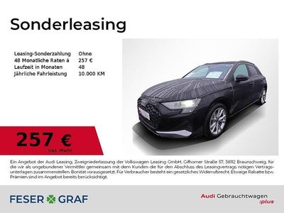 Mythosschwarz metallic Gebraucht 2025 Audi A3 Advanced Plus Limousine | 31.340 € (Superpreis)