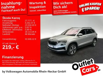Gebraucht Skoda Karoq Selection 150 PS (110 kW) 2024 Brilliantsilber metallic SUV