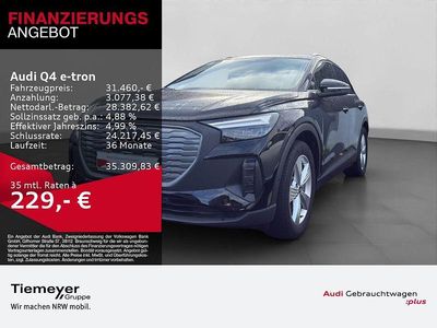 Mythosschwarz metallic Gebraucht 2022 Audi Q4 e-tron Comfort SUV | 31.460 € (Fairer Preis)