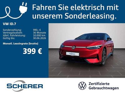 Gebraucht VW ID.7 Pro 210 kW (286 PS) 2025 Kings red metallic schwarz (metallic) Limousine