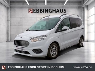 gebraucht Ford Tourneo Courier 1.0 EcoBoost EU6d-T Titanium KLIMAAUTOMATIK TEMPOMAT BLUETOOTH PDC ALU ISOFIX DACHRELING