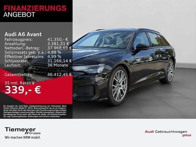 Schwarz Gebraucht 2023 Audi A6 S-Line Kombi | 41.350 € (Fairer Preis)