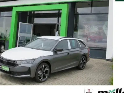 Neu Skoda Octavia SportLine 150 PS (110 kW) 2025 Grau (graphitegrau metallic) Kombi