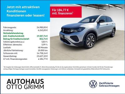 Gebraucht VW T-Cross Goal 116 PS (85 kW) 2025 Reflexsilber metallic (metallic) SUV