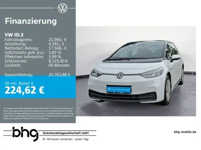 Gebraucht VW ID.3 Pro Performance 150 kW (204 PS) 2023 Gletscherweiß metallic Kleinwagen