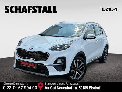 Gebraucht Kia Sportage Spirit 177 PS (130 kW) 2021 Weiss ((hw2) deluxeweiss met.) SUV