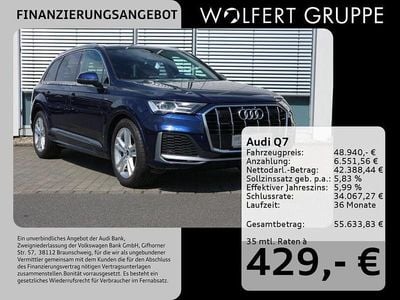 Navarrablau metallic Gebraucht 2022 Audi Q7 S-Line SUV | 48.940 € (Superpreis)