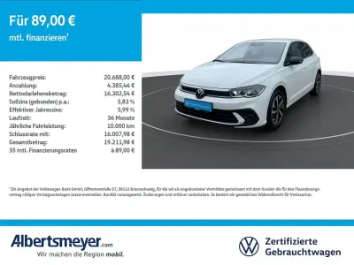 Gebraucht VW Polo Goal 95 PS (69 kW) 2025 Weiß Kleinwagen
