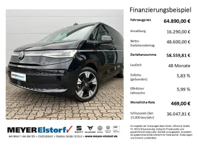 Neu VW T7 Style 150 PS (110 kW) 2025 Schwarz Van