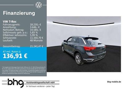 Gebraucht VW T-Roc Style 110 PS (80 kW) 2021 Uranograu SUV