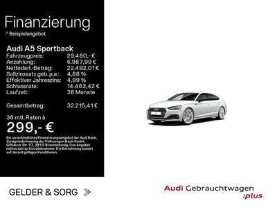 Second-hand Audi A5 Sportback Ambiente 163 CP (119 kW) 2022 Alb Hatchback