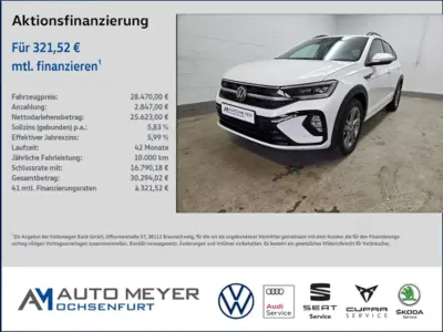 Brugt VW Taigo R-line 110 HK (80 kW) 2024 Hvid SUV