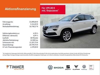 Gebraucht Skoda Karoq Clever 143 PS (105 kW) 2021 Weiß SUV