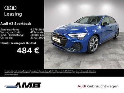 Neu Audi A3 Ambiente 150 PS (110 kW) 2025 Ascariblau metallic Limousine