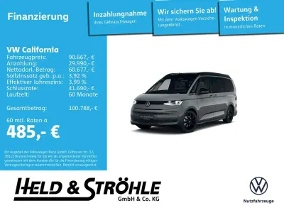 Neu VW California Beach 177 PS (130 kW) 2026 Grau Van
