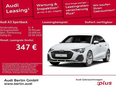 Gebraucht Audi A3 S-Line 150 PS (110 kW) 2025 Gletscherweiß metallic Limousine