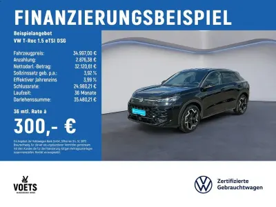 Gebraucht VW T-Roc R-line 150 PS (110 kW) 2025 Schwarz SUV