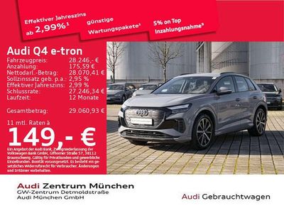 Gebraucht Audi Q4 e-tron Advanced 219 kW (299 PS) 2022 Kieselgrau SUV