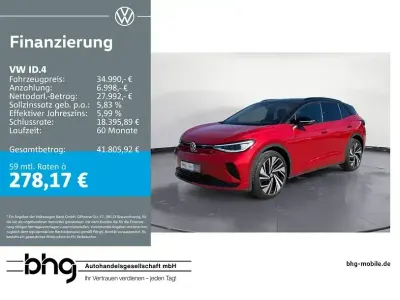 Brugt VW ID.4 GTX 219 kW (299 HK) 2023 Rød SUV