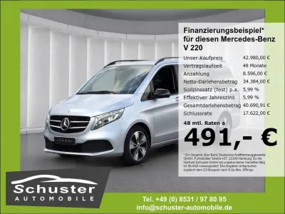 Gebraucht Mercedes V220 Avantgarde 163 PS (119 kW) 2022 Brillantsilber metallic Van / Kleinbus