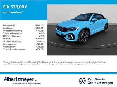 Usata VW T-Roc Cabriolet R-line 150 CV (110 kW) 2025 Blu Cabrio