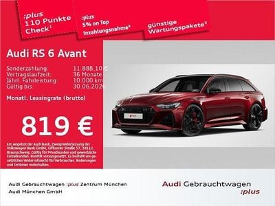 Second-hand Audi RS6 Ambiente 600 CP (441 kW) 2025 Roșu Break