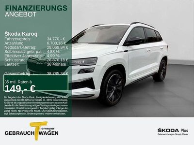 Usata Skoda Karoq SportLine 150 CV (110 kW) 2024 Bianco SUV