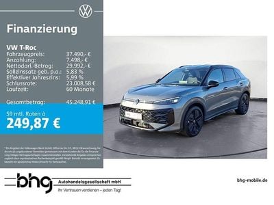 Novo VW T-Roc R-line 150 HP (110 kW) 2026 Cinzento SUV