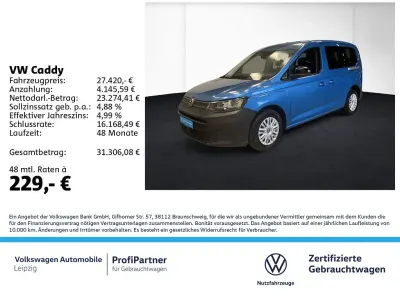 Gebraucht VW Caddy Basis 102 PS (75 kW) 2025 Blau Van / Kleinbus