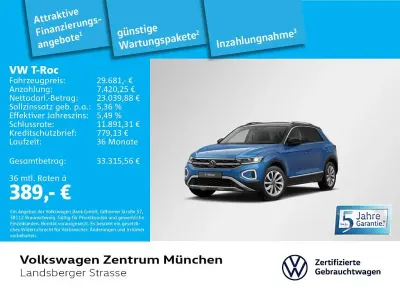 Gebraucht VW T-Roc IQ Drive 150 PS (110 kW) 2025 Blau SUV