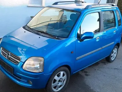 Gebraucht Opel Agila 58 PS (42 kW) 2002 Blau Van / Kleinbus