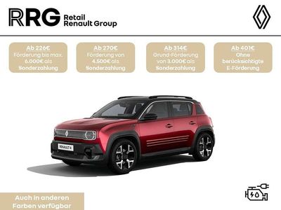 Karmesinrot metallic, black p Neu 2026 Renault 4 E-Tech Komfort SUV | 34.200 € (Fairer Preis)