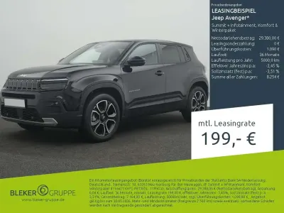Ny Jeep Avenger Summit 110 HK (80 kW) 2026 Grå SUV
