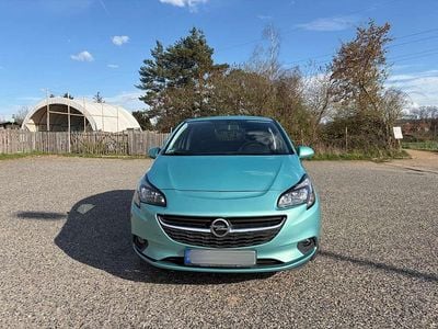 Gebraucht Opel Corsa drive 90 PS (66 kW) 2015 Grün Kleinwagen