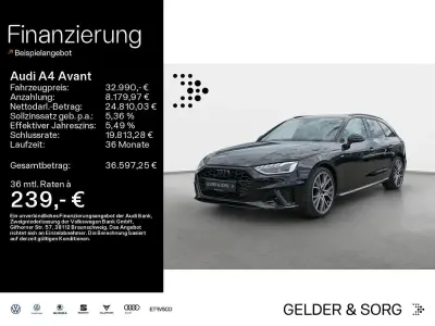 Gebraucht Audi A4 Black Edition 136 PS (100 kW) 2024 Mythosschwarz metallic Kombi