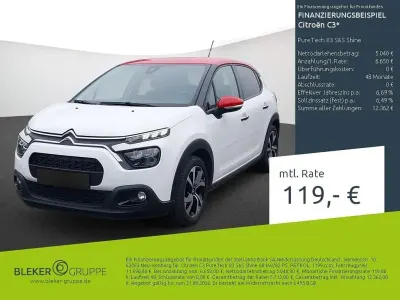 Gebraucht Citroën C3 Shine 82 PS (60 kW) 2023 Weiß Kleinwagen