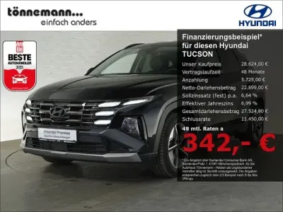 Käytetty Hyundai Tucson Trend 180 HP (132 kW) 2024 Musta Katumaasturi